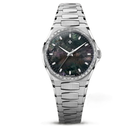 Orologio Venezianico Uomo Arsenale 37 Moissanite in Acciaio 6121514C - 6121514C
